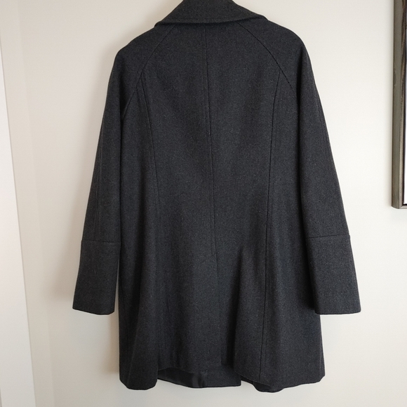 London Fog Dress Coat Men's Sz XL Dark Gray with Pockets - Picture 5 of 7